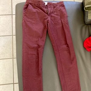 Slim Fit Maroon Pants